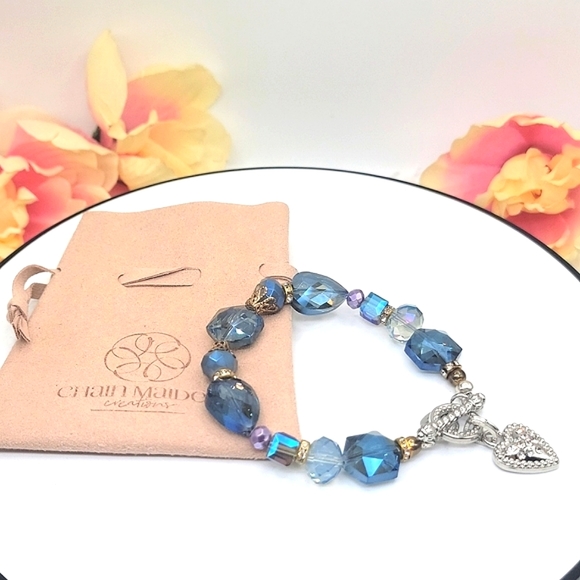 Blue Ice & Jewels Bracelet and Earrings Set - Picture 4 of 14
